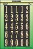 Picture of Number Set Gold/Black 2" 24Pc
