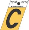 Picture of 1-1/2" Aluminum Adhesive Letter C