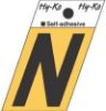 Picture of 1-1/2" Aluminum Adhesive Letter N