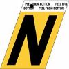 Picture of 1-1/2" Aluminum Adhesive Letter N