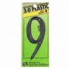 Picture of 4" Black Plastic Number 0