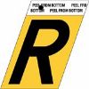 Picture of 1-1/2" Aluminum Adhesive Letter R