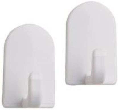 Picture of White Adhesive Mini Hook 6/Card