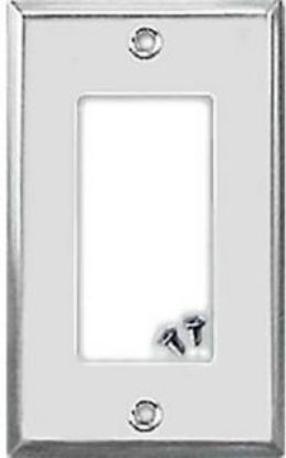 Picture of Wall-plate Decora/gfci Single-gang Steel Chrome