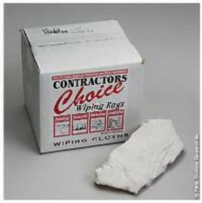 Picture of Bleached Rags White 4-Pound Box