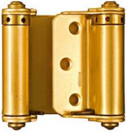 Picture of Door-Hinge Spring-Hinge Double Satin-Brass 3"