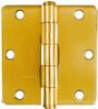 Picture of Door-Hinge Polished-Brass Round-Corner 3-1/2"