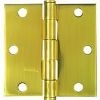 Picture of Door-Hinge Polished-Brass Round-Corner 3-1/2"