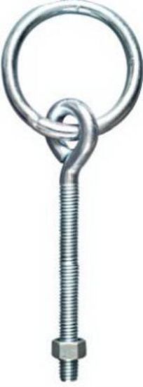 Picture of Eye-bolt Hitch-Ring Zinc-plated 3/8" X 5-1/8"