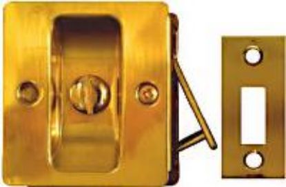 Picture of Pocket-Door Lock-Set Privacy-Type Latch Brass