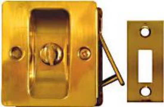 Picture of Pocket-Door Lock-Set Privacy-Type Latch Brass