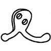 Picture of Double Clothes Hook Brass