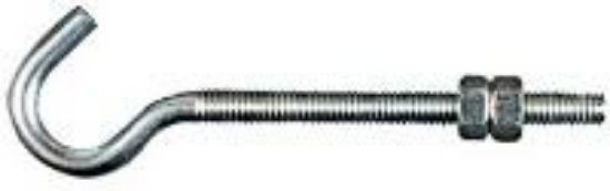 Picture of Hook Bolt w/ 2 Nuts Stainless-Steel 5/16" x 5"