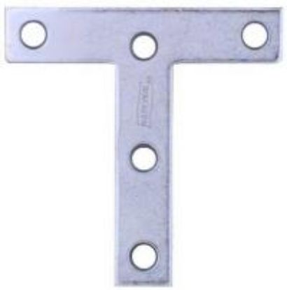 Picture of T-Plate Zinc-Plated 3" x 3"
