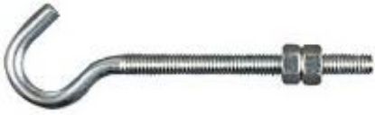 Picture of Hook-Bolt Machine-Thread w/ 2 Nuts Zinc-Plated 5/16" x 5"