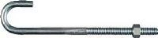 Picture of J-Bolt Zinc-Plated 3/8" x 7"