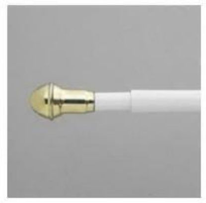 Picture of 18-28" White Café Tension-Rod
