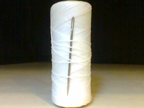 Picture of Waxed Nylon Cord w/ Needle White #3
