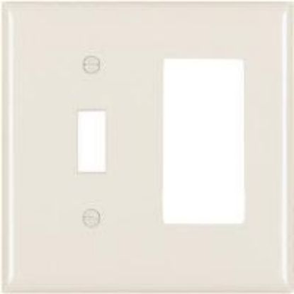 Picture of 2-Gang Combination-Toggle-Decorator Wall-Plate
