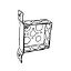 Picture of Electrical-Box Square-Box FM-Bracket 4" x 1-1/2"