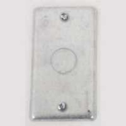 Picture of Electrical-Box-Cover Steel Blank With 1/2" Knockout
