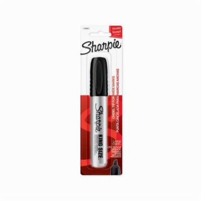 Picture of King-size Black Chisel-tip Permanent-marker