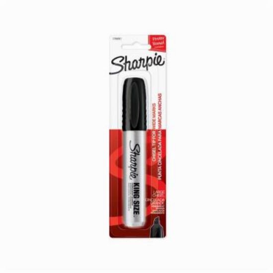 Picture of King-size Black Chisel-tip Permanent-marker