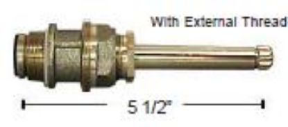 Picture of PP SHOWER STEM W/THREADS