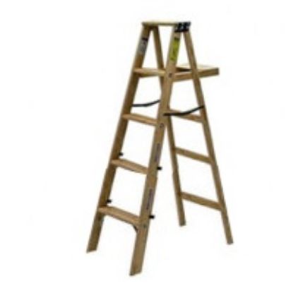Picture of 6' Step-ladder Wood 200 Lbs