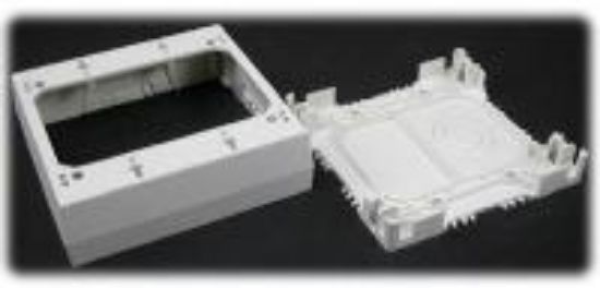 Picture of 2-Gang Ivory Plastic Switch-Box
