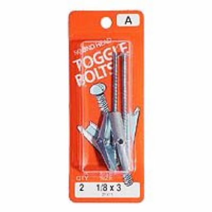 Picture of Toggle-Bolt With-Wings Zinc-Plated 1/8" x 3"
