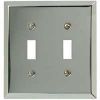 Picture of Wall-Plate 2-Gang Double-Toggle Polished Chrome