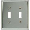 Picture of Wall-Plate 2-Gang Double-Toggle Polished Chrome