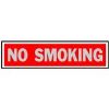 Picture of Sign "No Smoking" 2" x 8" Aluminum Red Letters