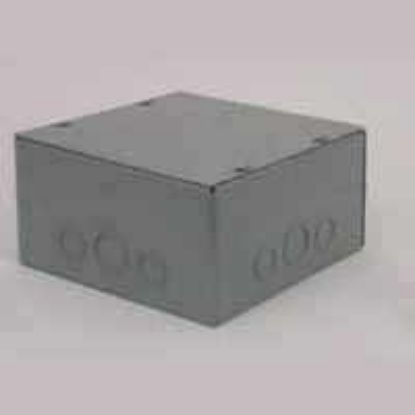 Picture of Pull Box Steel Galvanized Steel 16-gauge Nema-1 Only 6" X 6" X 4"