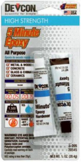 Picture of 5-Minute Epoxy-Adhesive 1500 PSI 2 Tubes