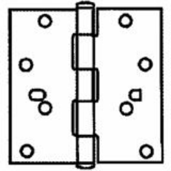 Picture of 4 x 4 Brass Security Stud Door-Hinge