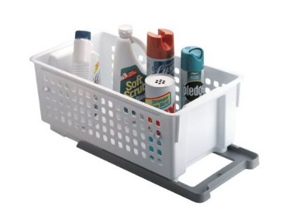 Picture of White Plastic Slide Basket