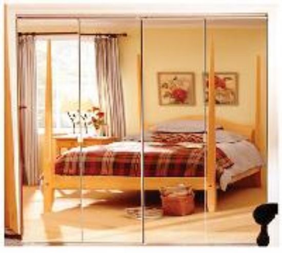 Picture of Bifold-Door Mirrored 30" X 80-1/2" White