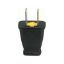 Picture of Electrical-Plug 15-Amp 125-Volt Black Plastic Replacement