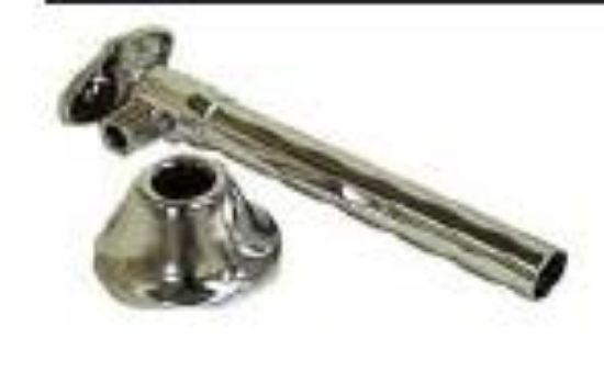 Picture of 3/8" Od X 1/2 Sweat Straight Stop With 5" Extension Chrome-Plated