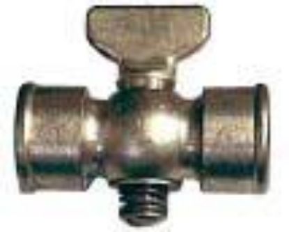 Picture of 1/8 Air-Cock F X F Tee-handle 5/32 Port Spring-Bottom 80 Psi