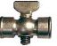 Picture of 1/4 Air-Cock F X F Tee-handle 5/32 Port Spring-Bottom 80 Psi