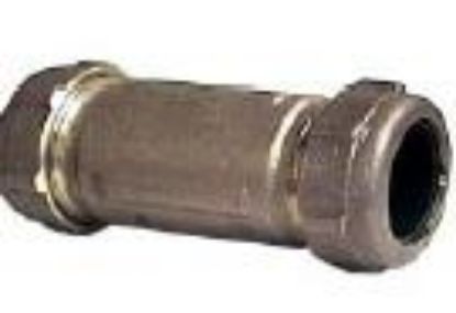 Picture of 1-1/2" SHORT Wrought-Brass Slip-Coupling
