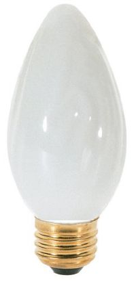 Picture of Light-Bulb F-15 Flame-Shape Bulbs White