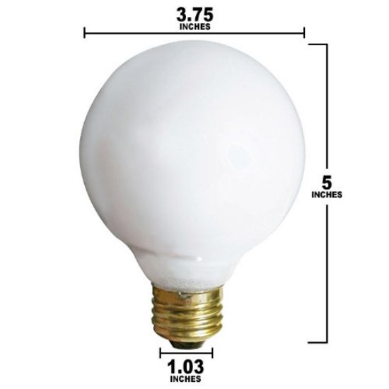 Picture of Light-Bulb Globe-shape G30 3¾" Soft-white