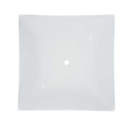 Picture of White Square Bent Glass 12"