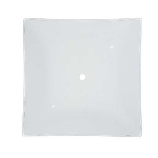 Picture of White Square Bent Glass 12"
