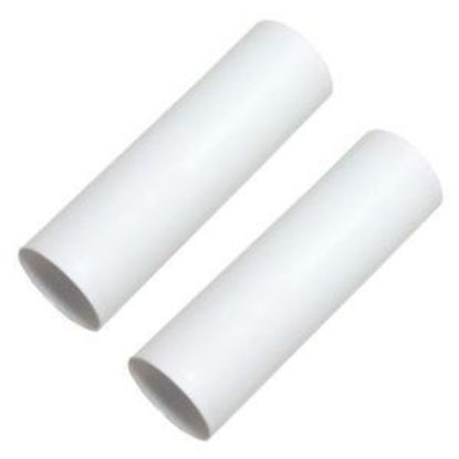 Picture of 2 - 4" White Plastic Edison Candle Covers