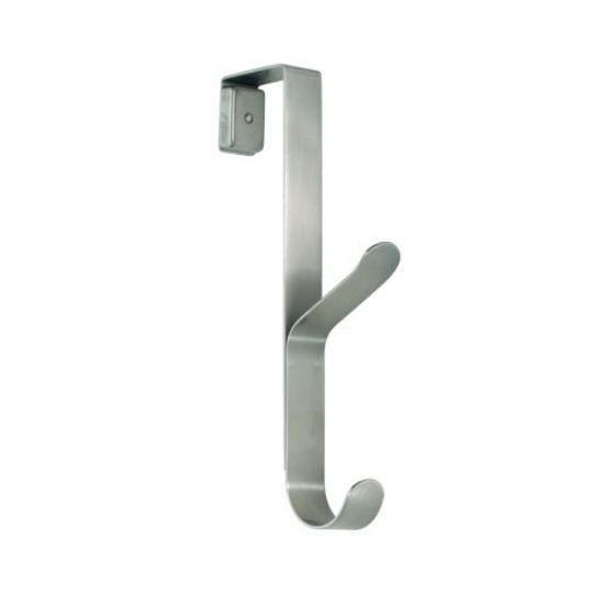 Picture of Over-The-Door Double-Hook Brushed Stainless-Steel